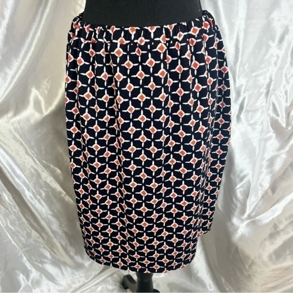 Retro Leota for Dia & Co. Geometric Mod 60s Inspired Short Skirt 4X Long